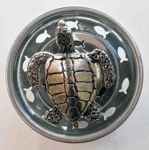 Pewt Kitchen Strainer Turtle